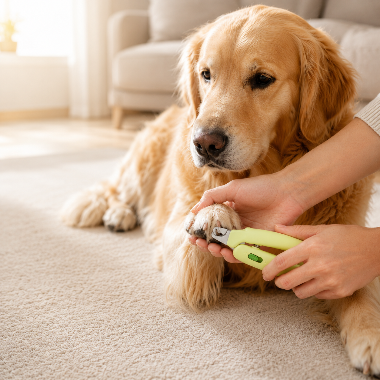 Green Mini Pet Nail Clipper