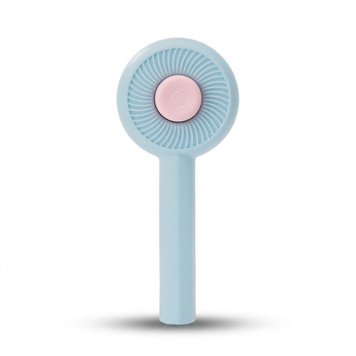 Blue and Pink Self-Cleaning Pet Grooming Brush