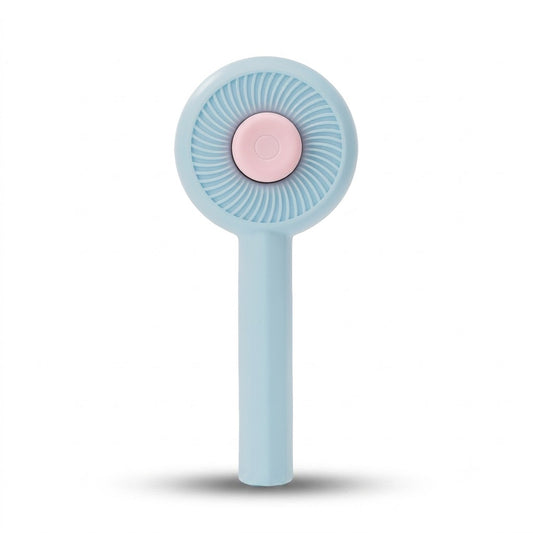 Blue and Pink Self-Cleaning Pet Grooming Brush