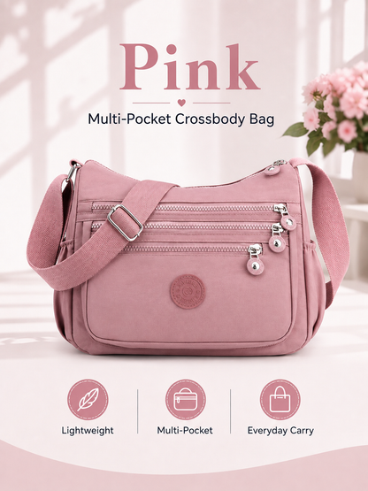 💖 Everyday Favorite Nylon Crossbody Bag with Multi-Pocket Storage