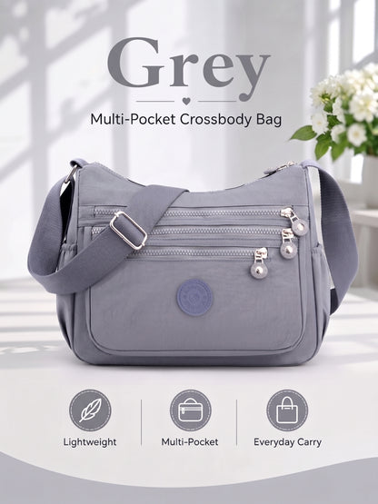 💖 Everyday Favorite Nylon Crossbody Bag with Multi-Pocket Storage