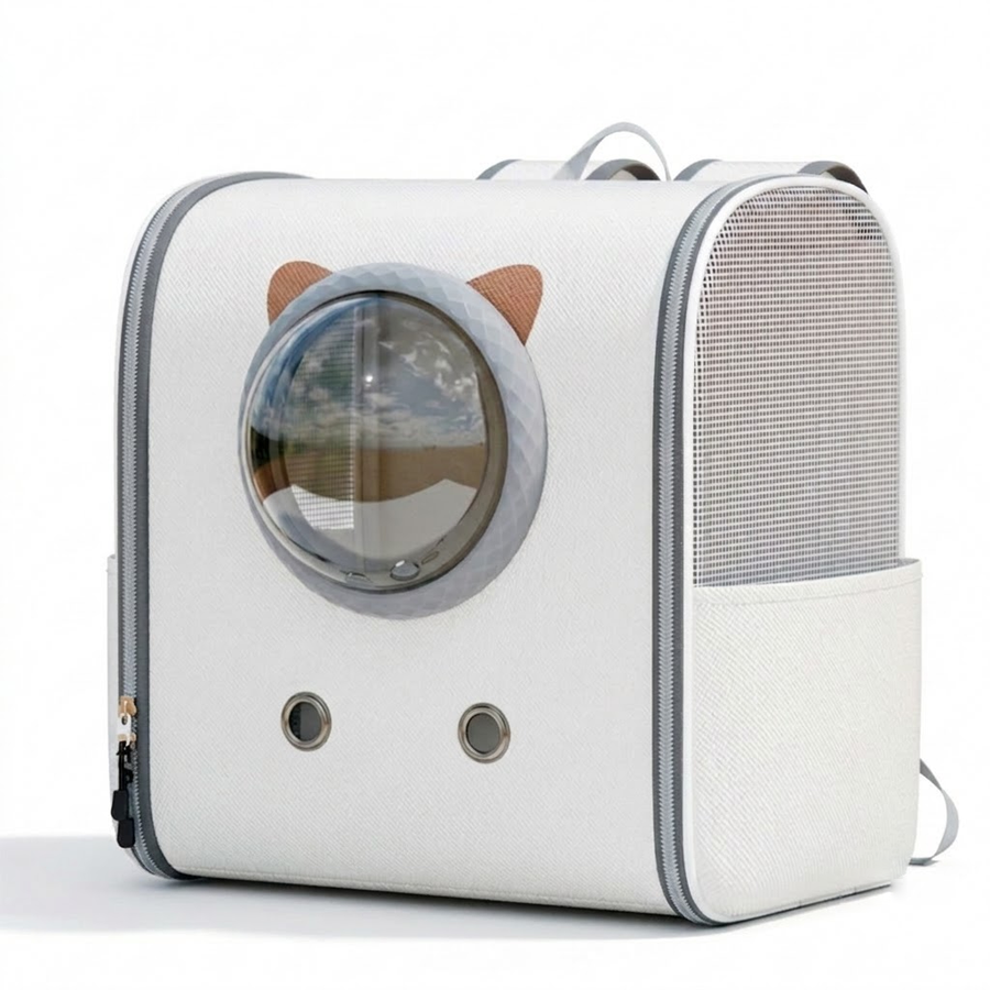 Large Anti-Stress Pet Backpack with Side Pocket