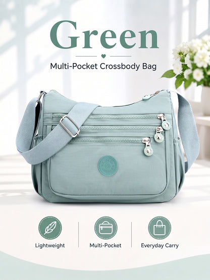 💖 Everyday Favorite Nylon Crossbody Bag with Multi-Pocket Storage