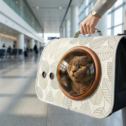 Pastoral Green Portable Pet Carrier