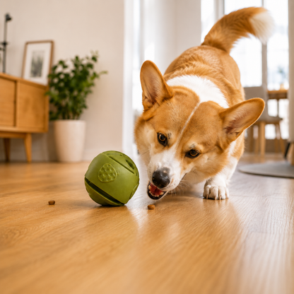 Mint Green Treat-Dispensing Dog Chew Toy
