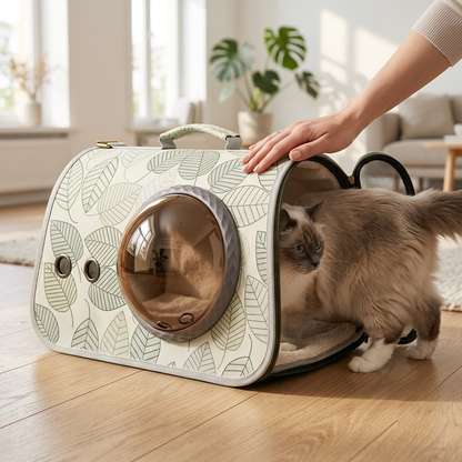 Pastoral Green Portable Pet Carrier