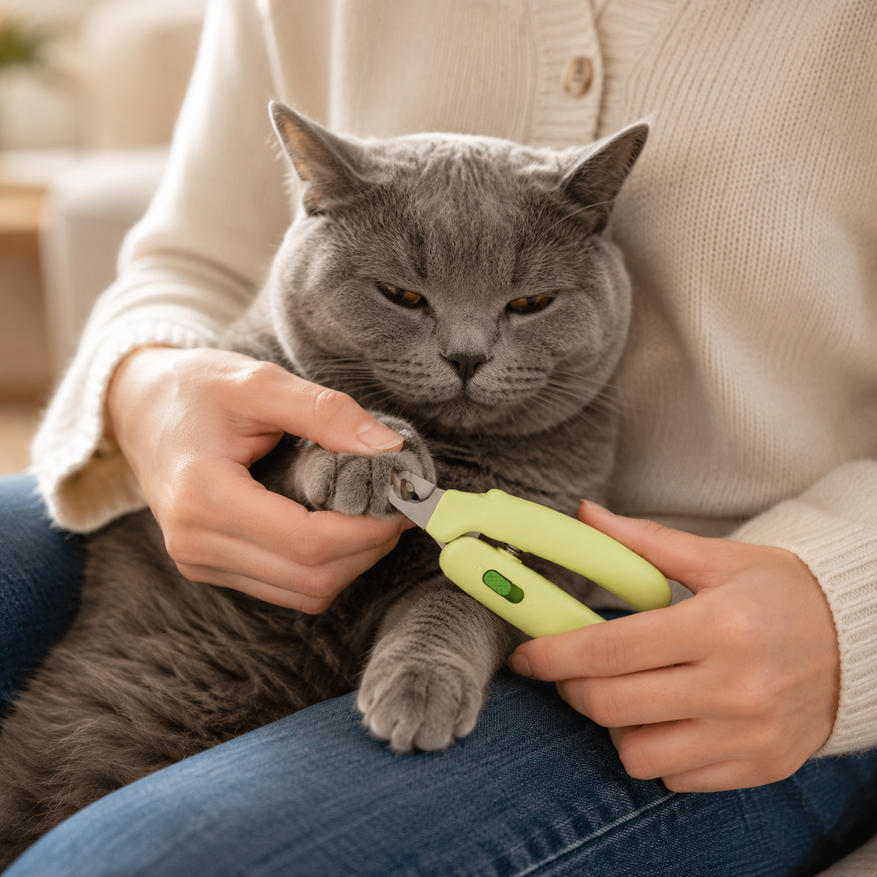 Green Mini Pet Nail Clipper