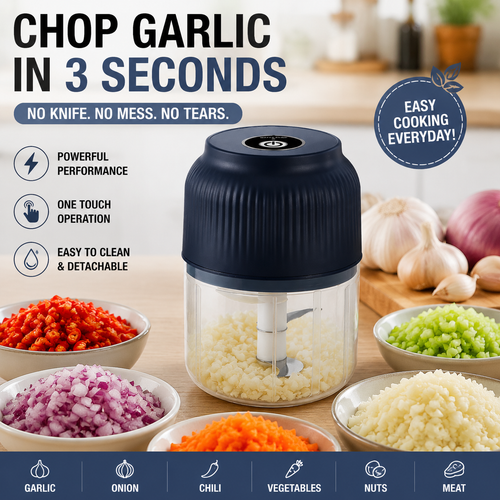 🔥50% off on the last day| 😩 Still Chopping Garlic by Hand? This Kitchen Gadget Does It in 3 Seconds1