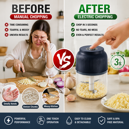 🔥50% off on the last day| 😩 Still Chopping Garlic by Hand? This Kitchen Gadget Does It in 3 Seconds1