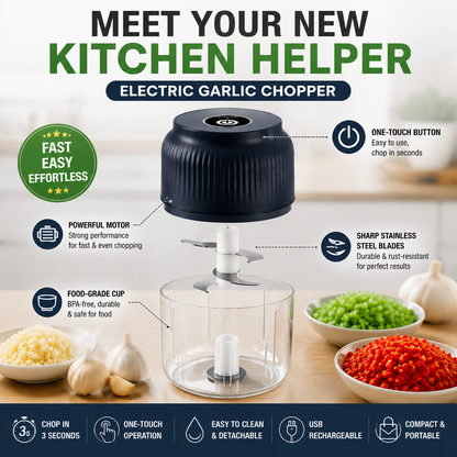 🔥50% off on the last day| 😩 Still Chopping Garlic by Hand? This Kitchen Gadget Does It in 3 Seconds1