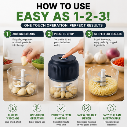🔥50% off on the last day| 😩 Still Chopping Garlic by Hand? This Kitchen Gadget Does It in 3 Seconds1