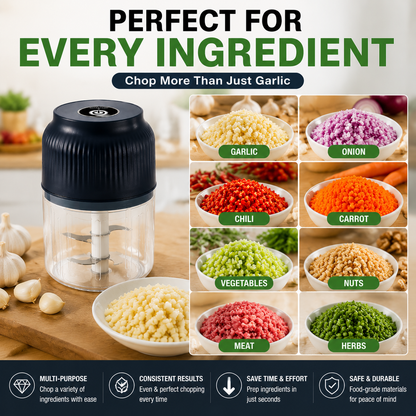 🔥50% off on the last day| 😩 Still Chopping Garlic by Hand? This Kitchen Gadget Does It in 3 Seconds1