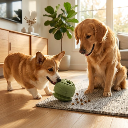 Mint Green Treat-Dispensing Dog Chew Toy