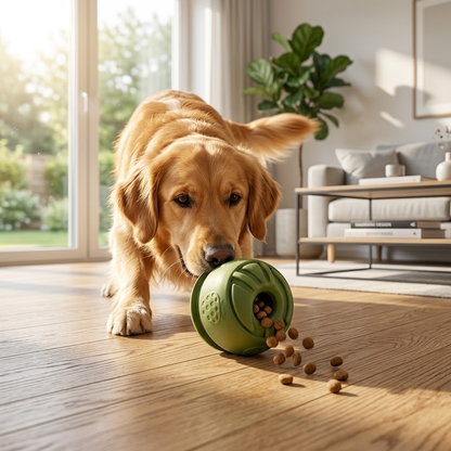 Mint Green Treat-Dispensing Dog Chew Toy