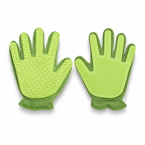 Green Double-Sided Pet Grooming Glove